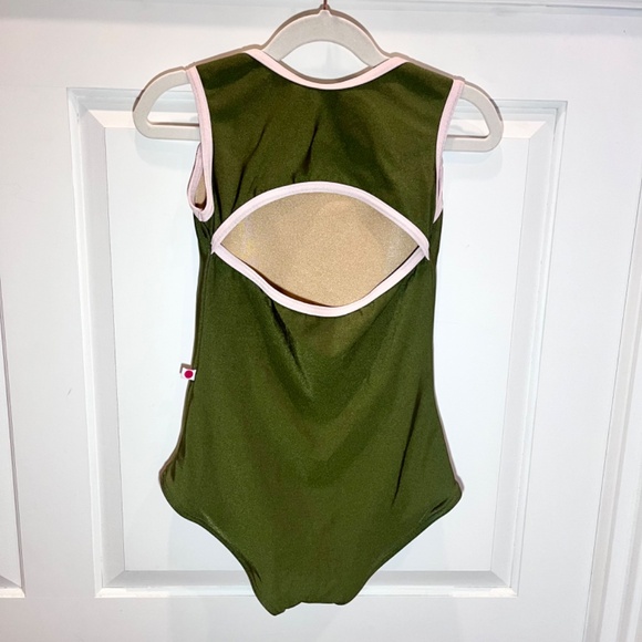 Yumiko Becky Leotard Green Xsmall - Picture 2 of 5